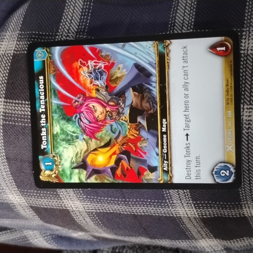 World of Warcraft: Drums "TONKS THE TENACIOUS" #147/268 Trading Card